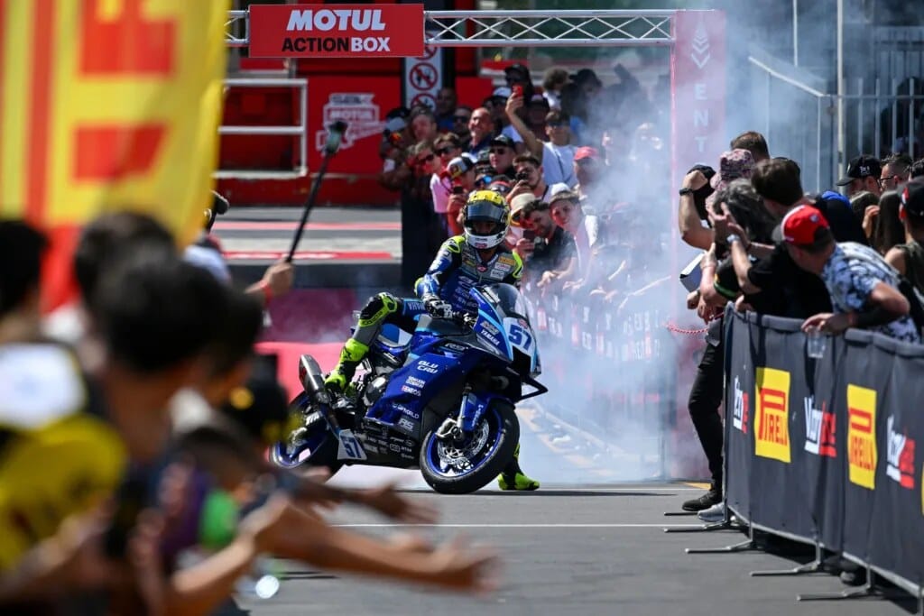 Aksi Fantastis Aldi Satya Mahendra Ukir Podium di World Supersport Misano