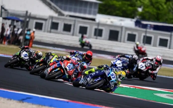 Aldi Satya Mahendra podium ketiga di Race 2 WorldSSP Misano