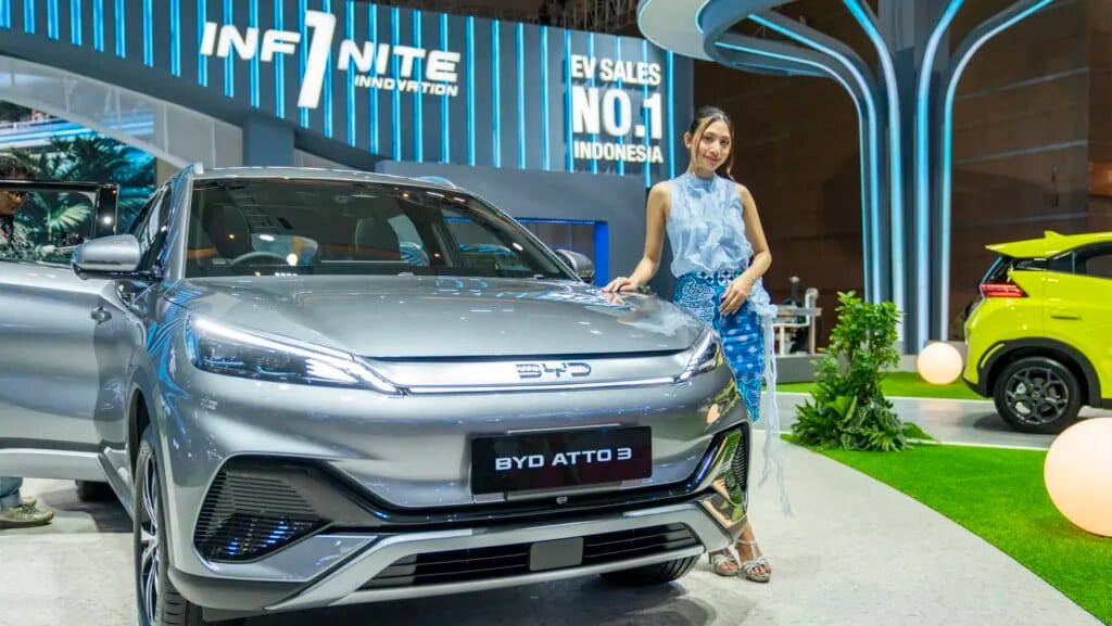 BYD Atto 3 di pameran otomotif