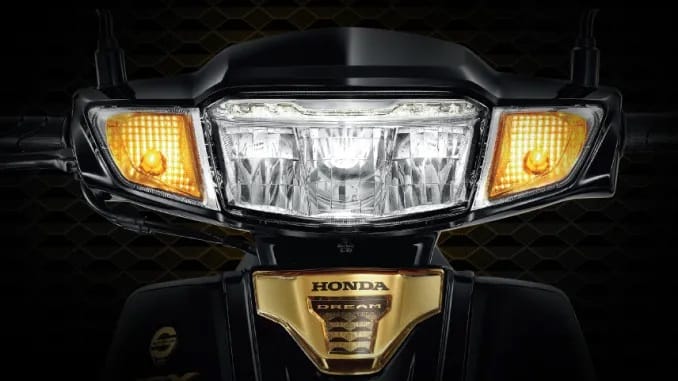 Detail lampu LED depan Honda Dream 2026