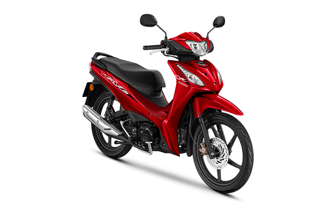 Honda Wave 110 warna merah dengan velg racing (Photo: Honda)