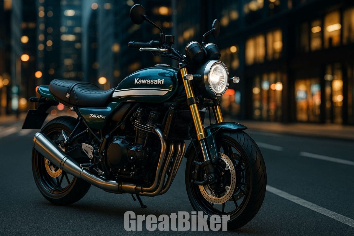 Konsep desain Kawasaki Z400RS dengan gaya retro klasik dan mesin empat silinder