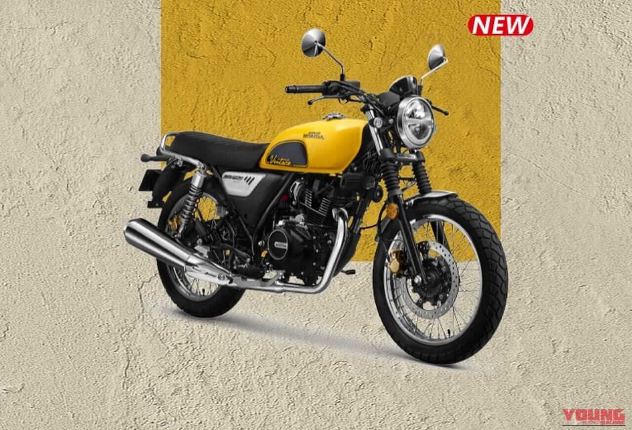 Lampu depan bulat dan spion klasik Honda CGX150 2026