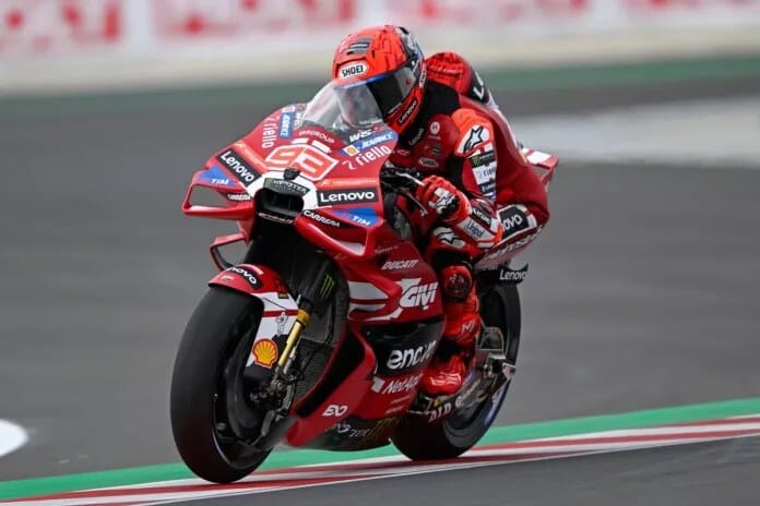Marc Marquez di MotoGP Hungaria 2026 saat sesi kualifikasi