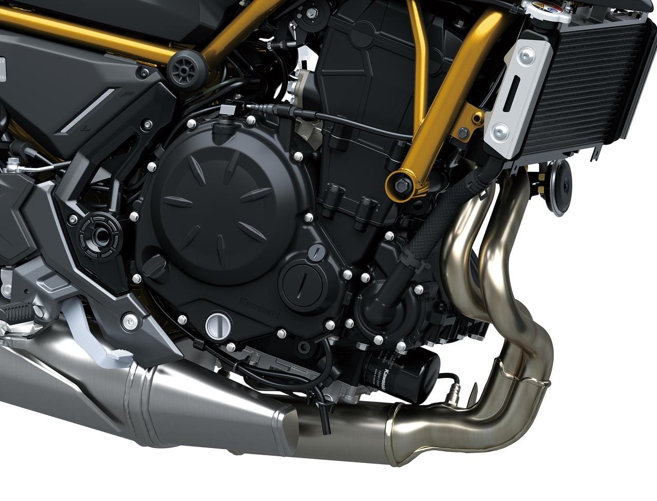 Mesin dua silinder Kawasaki Z650S 2026