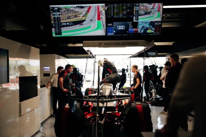 Nico Hulkenberg di F1 Barcelona