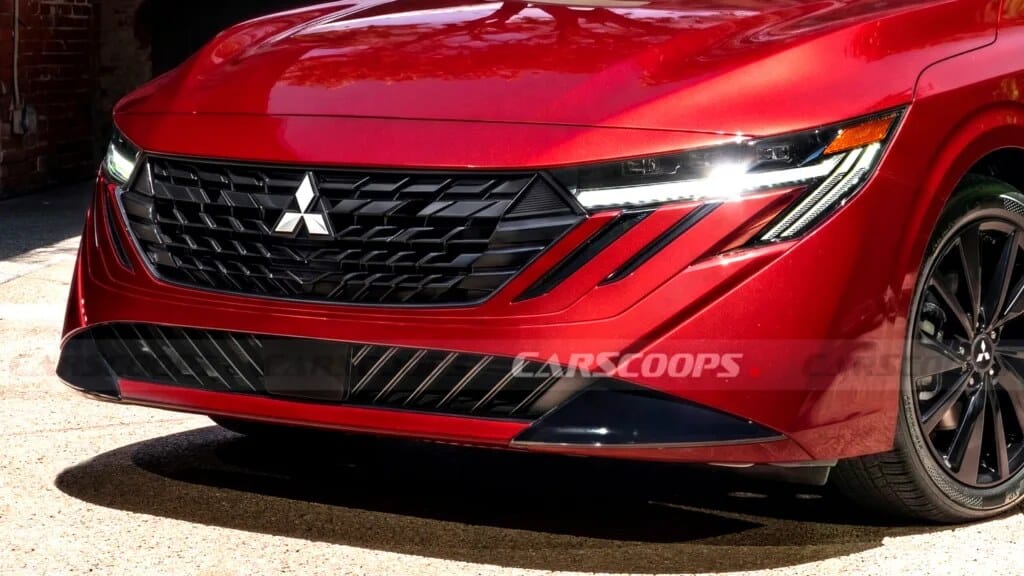 Render digital Mitsubishi Lancer berbasis Nissan Sentra