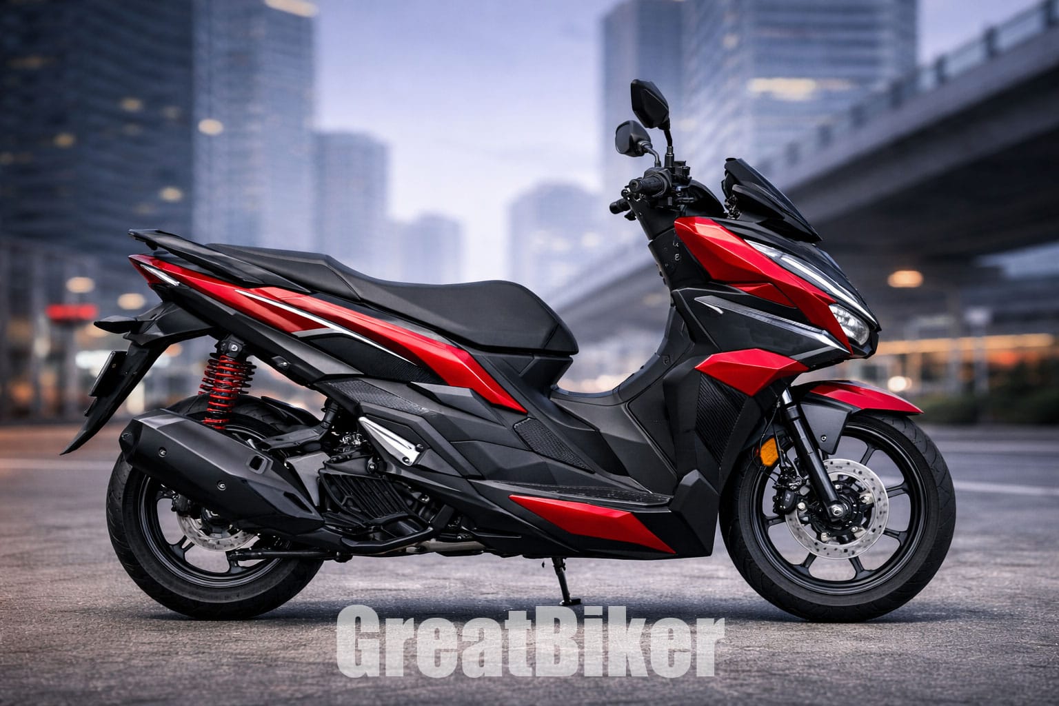 Tampilan belakang Honda Click 160 yang diharapkan mendapat revisi lampu LED