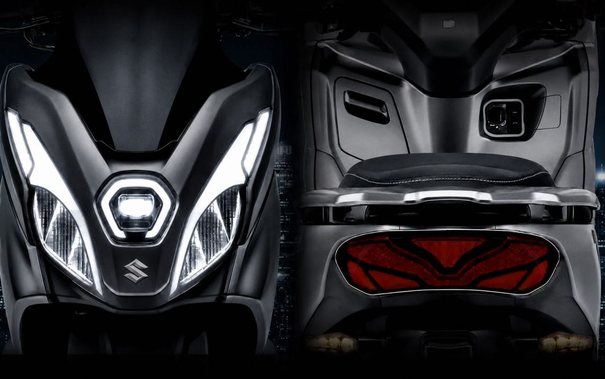 Tampilan depan Suzuki Burgman 150 2026