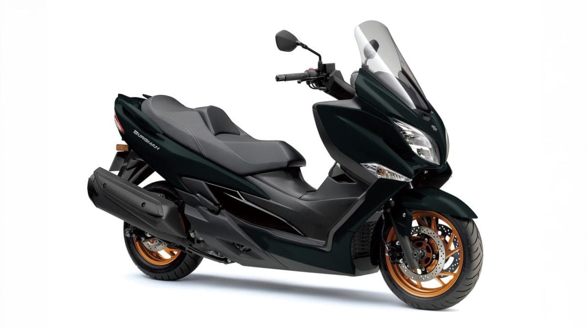 Tampilan depan Suzuki Burgman 400 ABS 2026