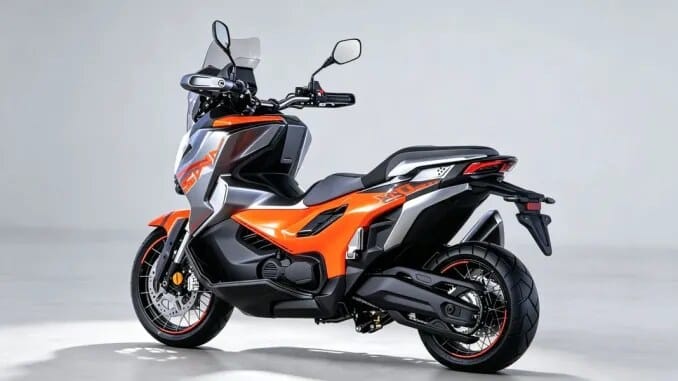 Velg jari-jari XinYuan 250ADV dengan ban dual purpose beralur kasar