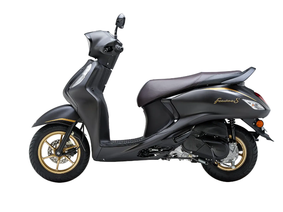 Yamaha Fascino 125 Hybrid 2026 warna merah dengan desain retro modern